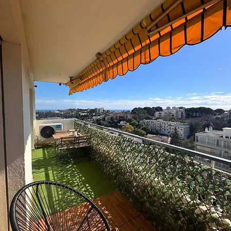 Superbe 6 Personnes - Terrasse Vue A - Climatisation - Parking Prive Antibes